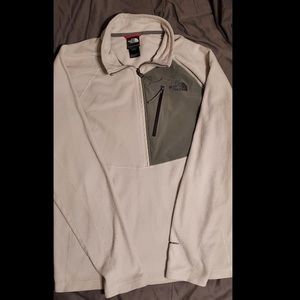 Mens northface pull over zip up